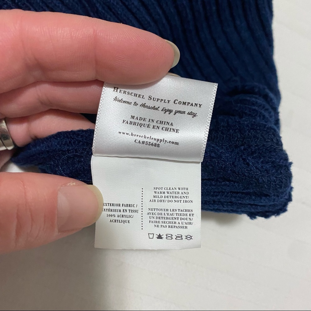 Herschel Supply Company Beanie Toque Navy O/S - Picture 5 of 5